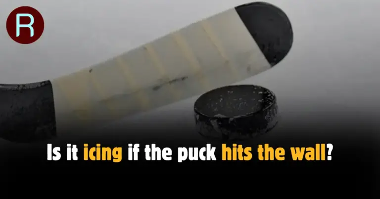 Is it icing if the puck hits the wall?