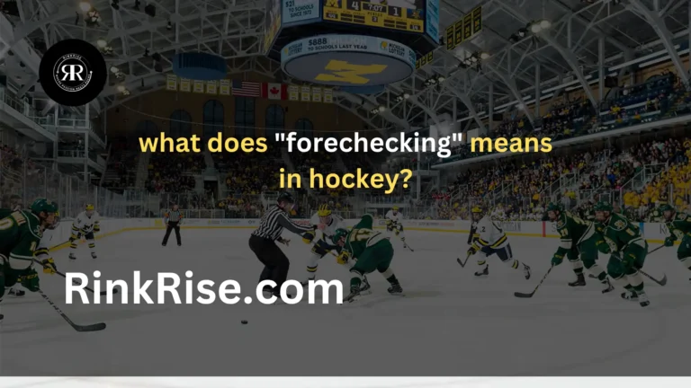 what does "forechecking" means in hockey?