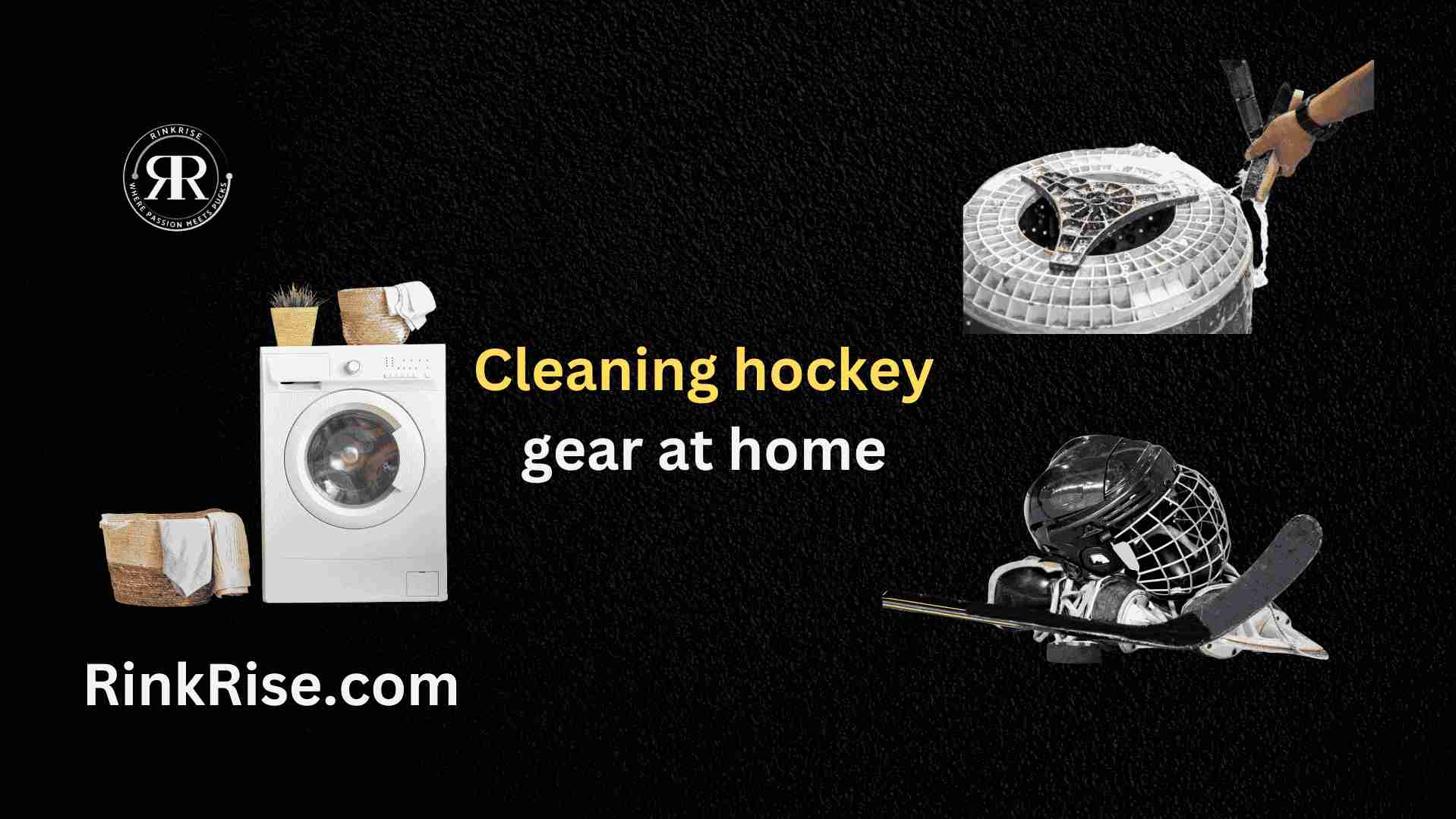 Cleaning hockey gear at home