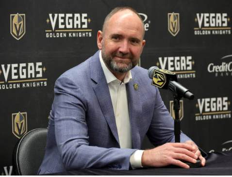 Peter DeBoer giving Interviwe